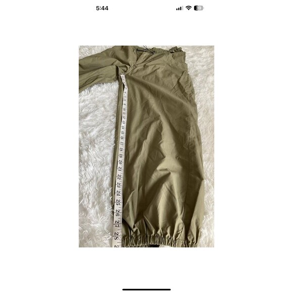 By Anthropologie Womans Packable Sporty Parachute Pants Size S Green Boho Hippie - Picture 9 of 11